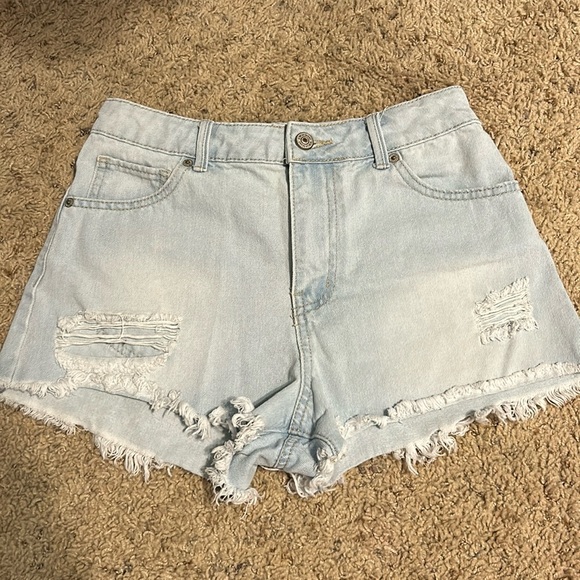 Rewash Brand Ripped Jean Shorts - Picture 1 of 8